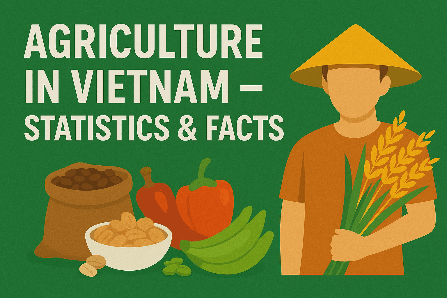🌾 Agriculture in Vietnam: Key Statistics, Trends & Export Highlights